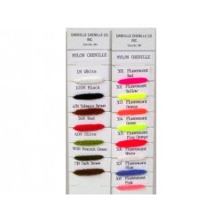 Rayonne Chenille Fluorescente - Bag of 1 yd.- Choice of 4 sizes and 8 colors.