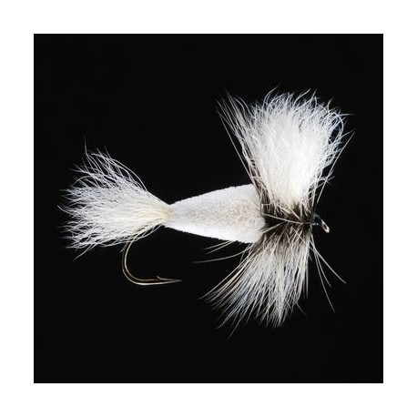 Shadows - Wulff Bomber - WHITE - White Tail - Badger Hackle