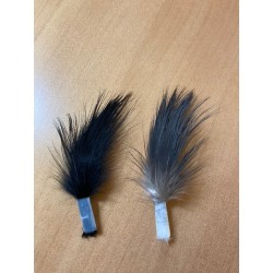 Heron Feather - Black or Nat Grey