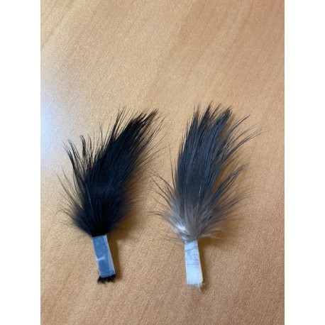 Heron Feather - Black or Nat Grey