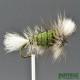 Shadows - Wulff Bomber - Olive foncé - Queue et aile blanc - Silver Badger Hackle