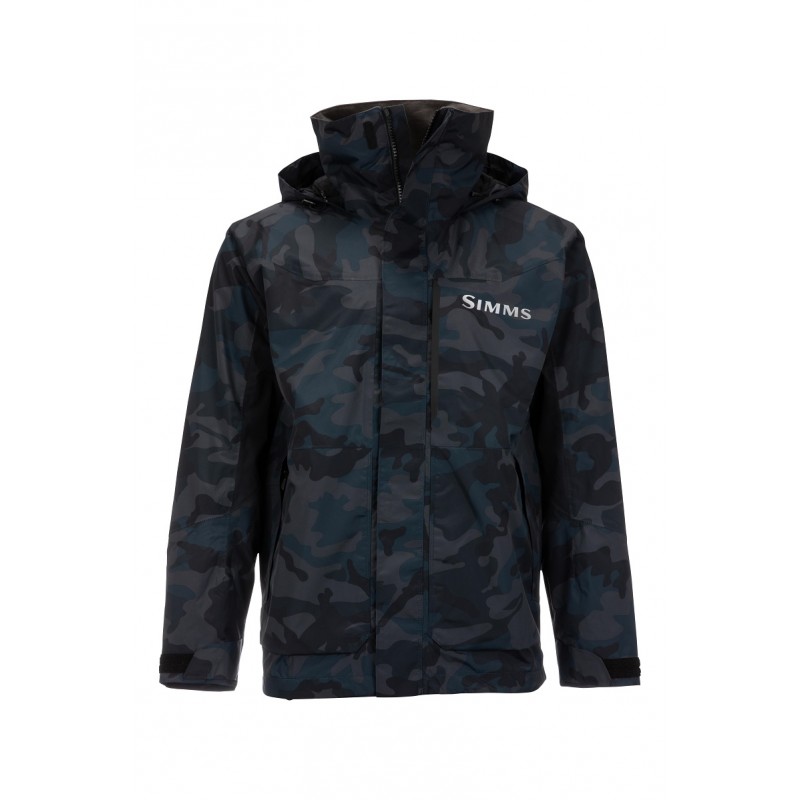 Simms Challenger Fishing Jacket - Woodland Camo Storm - Size S
