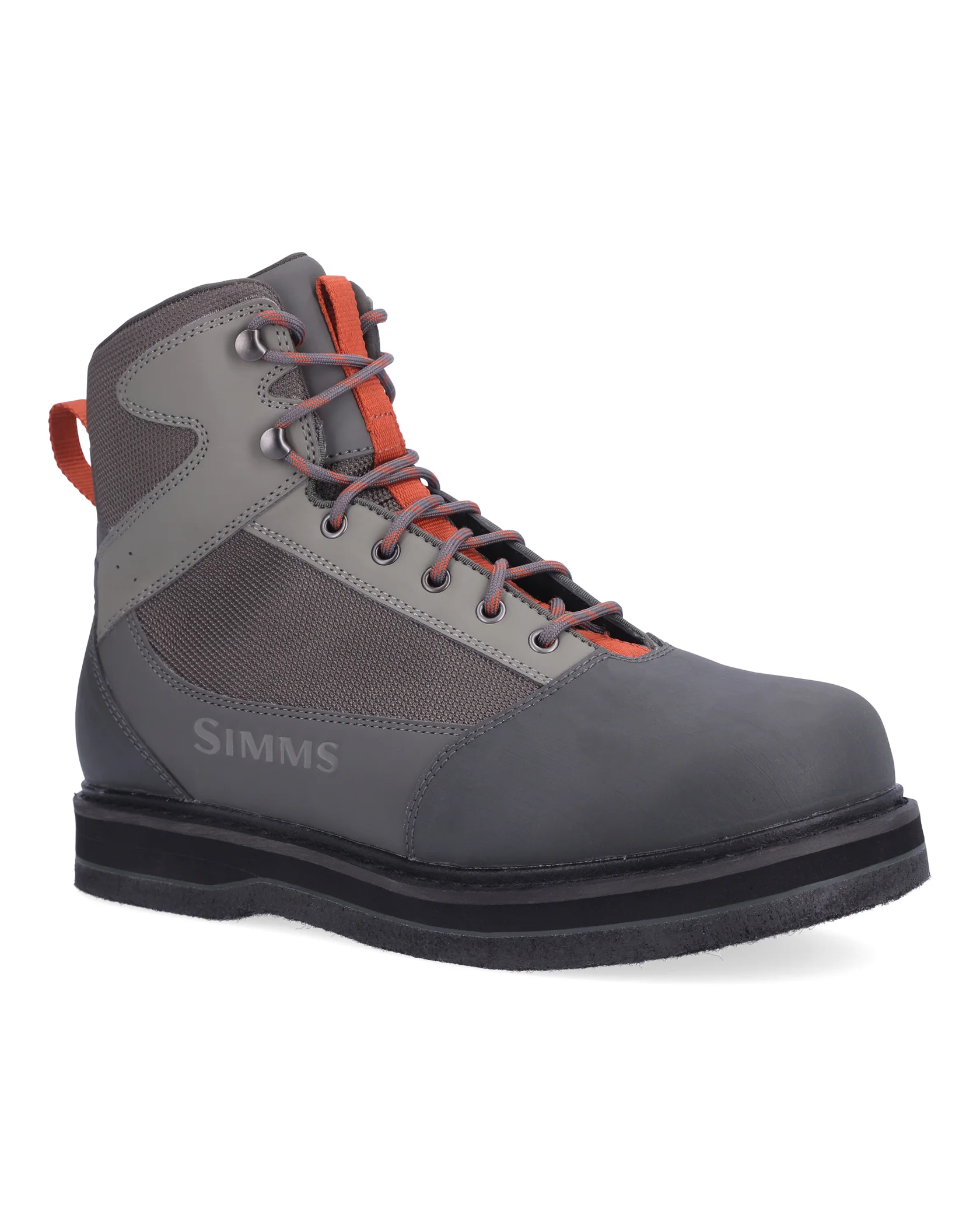 Bottes De Pêche Simms Homme, Taille 8, Semelles Feutre Noir, Crampons K4 Inclus
