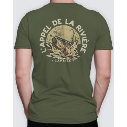 Capsize - T-Shirt L'appel De La Rivière Vert Militaire