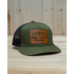 Capsize - Wild Salmon Trucker - Leather Patch Loden