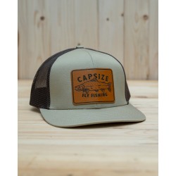 Capsize - Wild Salmon Trucker - Leather Patch Khaki