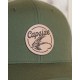 Capsize - Leather Fly Trucker Hat Olive