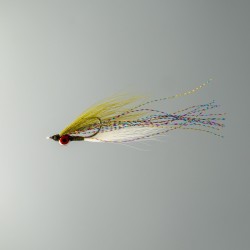 Neptune - Clouser Minnow Olive and White